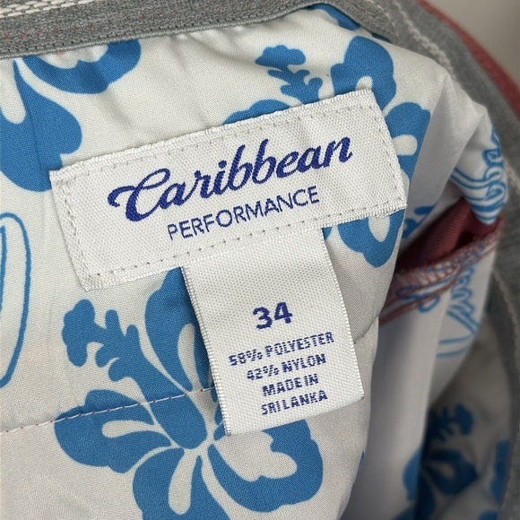 Caribbean Performance Men's Flat Front Casual Shorts in Size 34 - Picture 6 of 6